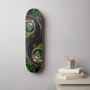 Skateboard Tableau de bord de l'art Abstrait OEil aux yeux