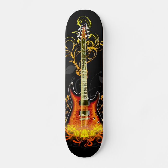 Skateboard Tableau de bord de l'art guitare 1A (Recto)