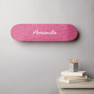 Skateboard Tableau de bord de Parties scintillant Hot Pink pe