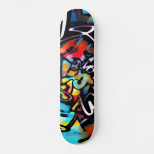 Skateboard Tableau de bord des graffitis colorés Streetart Ch