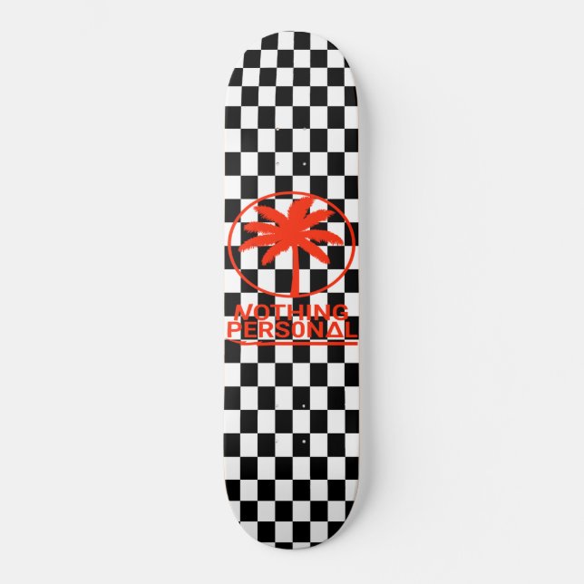 Skateboard Tableau de bord noir et blanc (Recto)