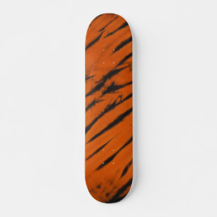 Skateboard Tableau de bord noir et orange Bengale Tie Dye
