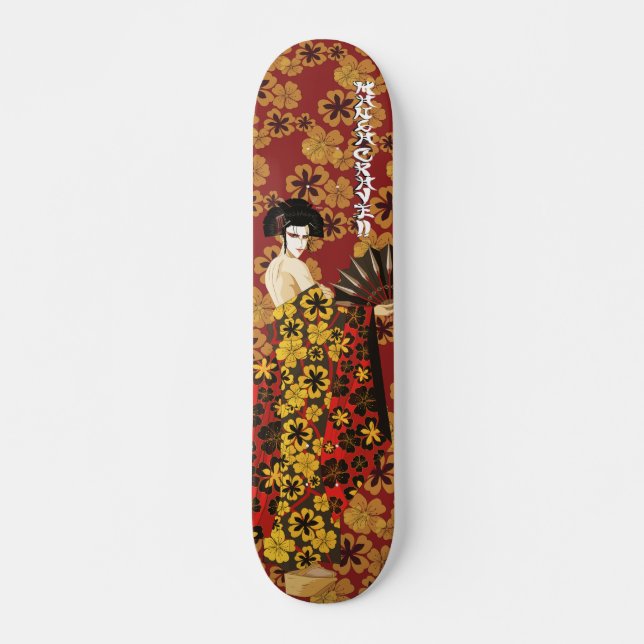 Skateboard Tableau de bord ombragéMasters_Geisha_red (Devant)