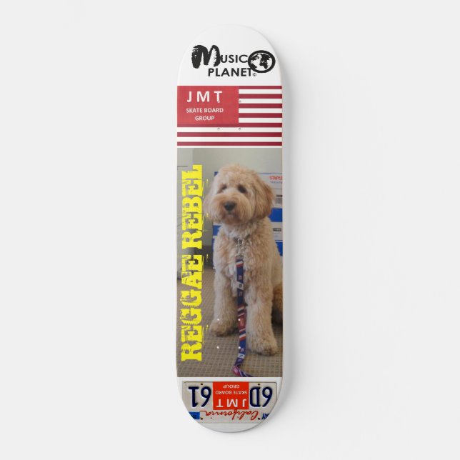 Skateboard Tableau de bord REGGAE REBEL (animal de compagnie) (Recto)