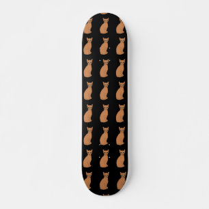 SKATEBOARD TABLEAU DE PATINAGE D'IMPRESSION CAT