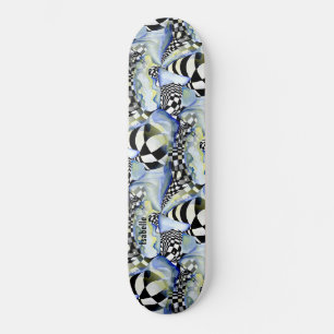 Skateboard Tableau d'échecs Motif mignon Style Artistique