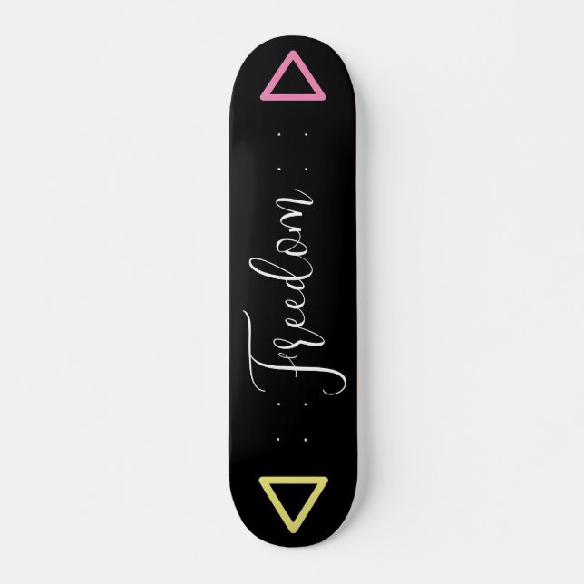 Skateboard Tableau foncé Unisex Personnalisé (Devant)