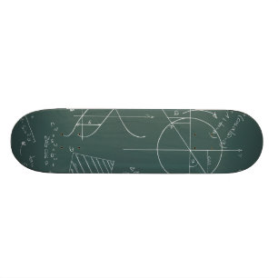 Skateboard Tableau noir de maths