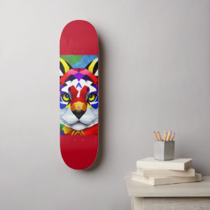 Skateboard Tableau rouge Alexander's Cat