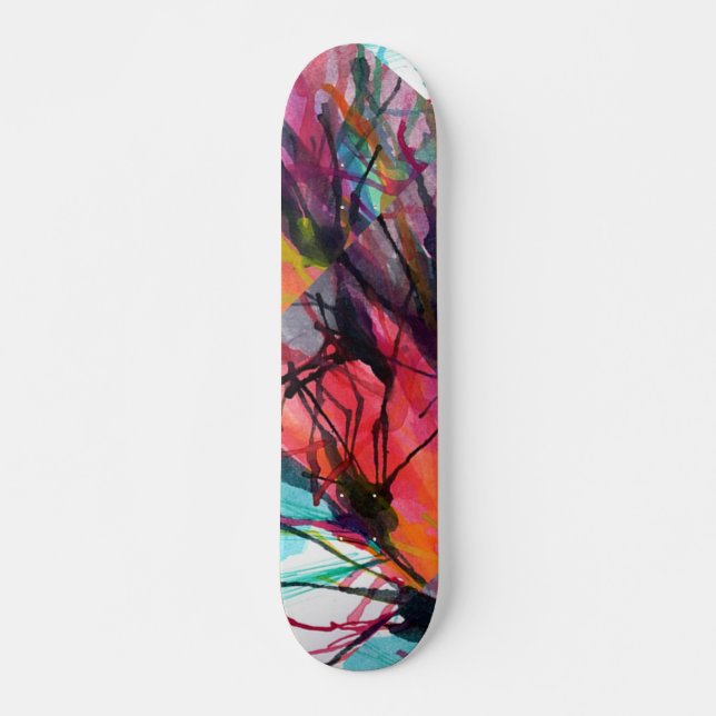 Skateboard Tableau texture artistique (Devant)
