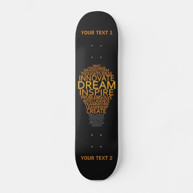 Skateboard Tableaux de bord personnalisés Inspiration Light B (Recto)
