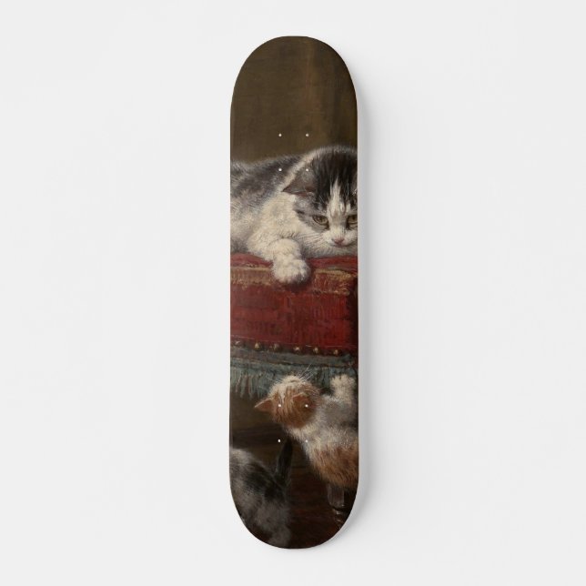 Skateboard Tableaux De Chats Et De Chatons (Devant)