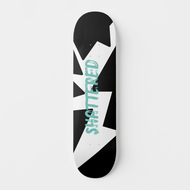 Skateboard tablette de patinage brisée (Recto)