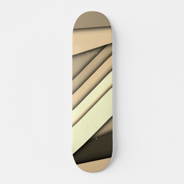 Skateboard Tan monochrome moderne (Devant)