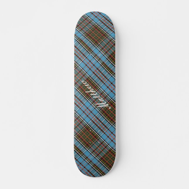 Skateboard Tartan Clan Anderson À damiers Plaid (Devant)