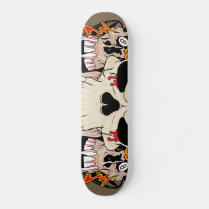 Skateboard Tatouage Ski Huit Ball Old School Skate