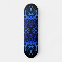 Tatouage Tribal Coeur Artères bleu noir