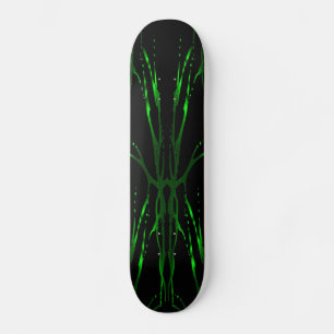 Skateboard Tatouage tribal du crâne de cerf - vert