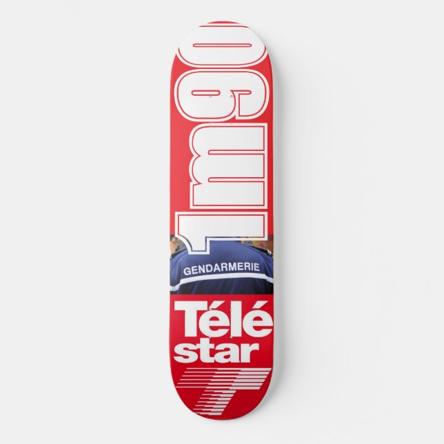 Skateboard télé star gendarmerie 1m90 (Recto)