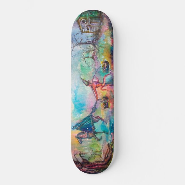Skateboard TEMPTATION Chevalier foncé et le trésor du diable, (Recto)