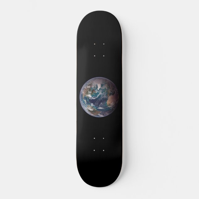 Skateboard Terre de marbre bleu (hémisphère occidental) (Recto)
