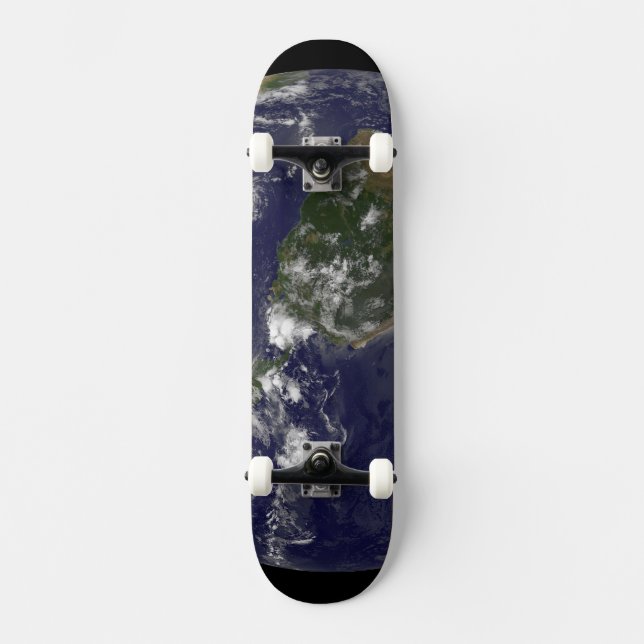 Skateboard Terre Pleine Montrant Les Tempêtes Tropicales Dans (Recto)