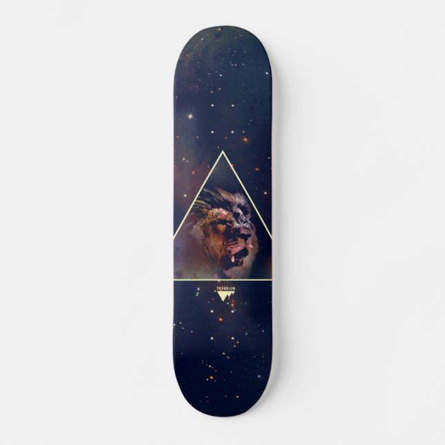 Skateboard Tête de lion de triangle de galaxie - Trendium (Recto)