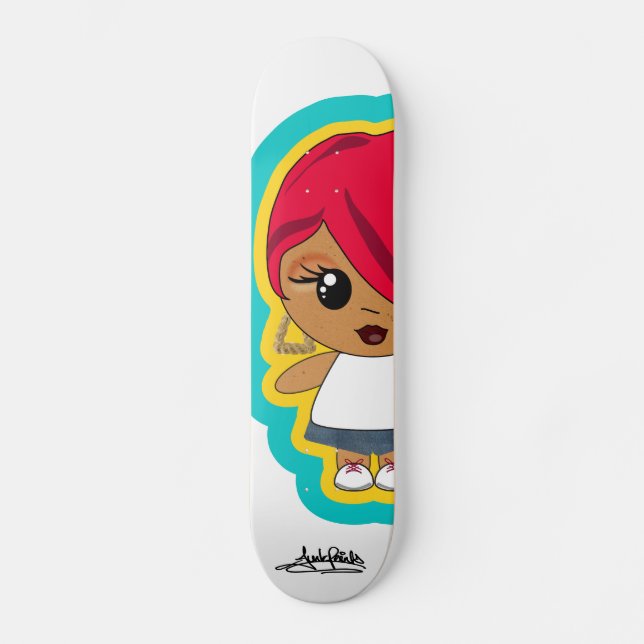 SKATEBOARD TÊTE DE ROUGE DE MATILDA (Recto)
