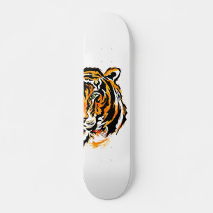 Skateboard Tête de tigre à oeil vert