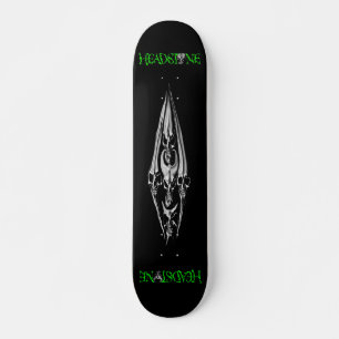 Skateboard TÊTE-PIERRE crâne blanc