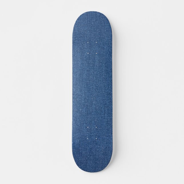 Skateboard Textile fabric bleu fashion jean denim (Devant)