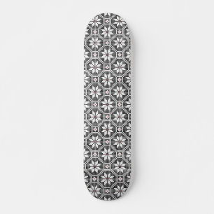 Skateboard Texture dentelle blanche isolée sur arrière - plan