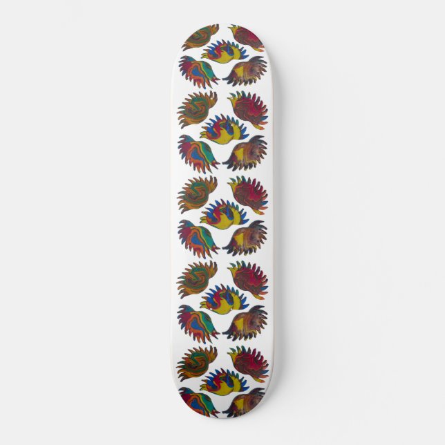 Skateboard Texture des broches du lever du soleil (Recto)