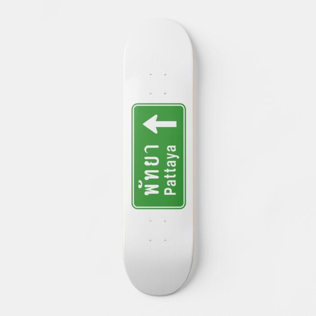 Skateboard ⚠ thaïlandais de poteau de signalisation de route (Recto)