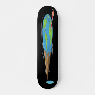 Skateboard Thermomètre de fusion Globe