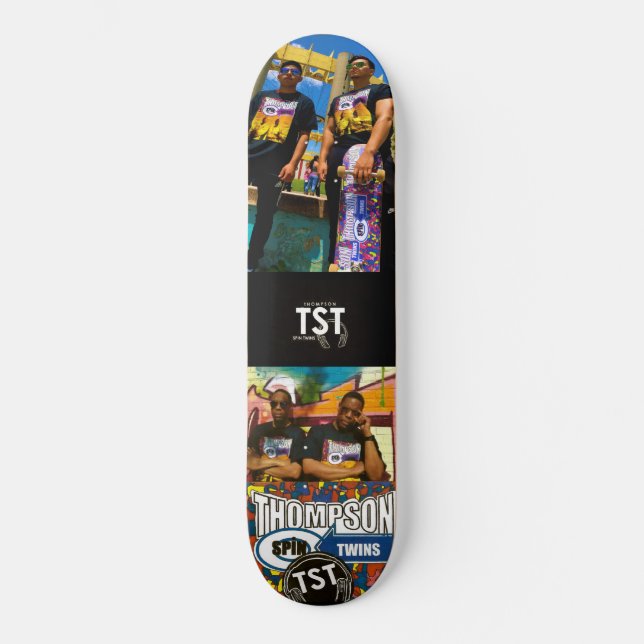 SKATEBOARD THOMPSON SPIN TWINS SKATEBOARDS /JMT USA (Recto)