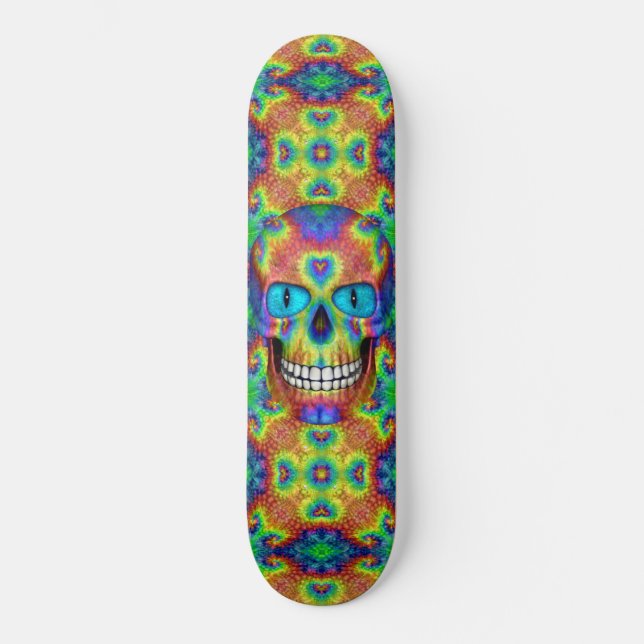 Skateboard Tie Dye Skull Dead Zombie Skateboards (Recto)