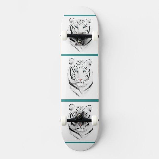 Skateboard Tigre blanc sibérien (Recto)