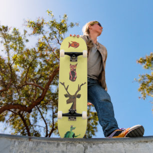 Skateboard TOM TURTLE, BUCKY, GOLDIE et LE CHAT