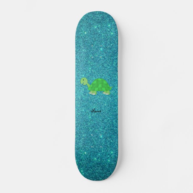Skateboard Tortue nommée personnalisée (Recto)