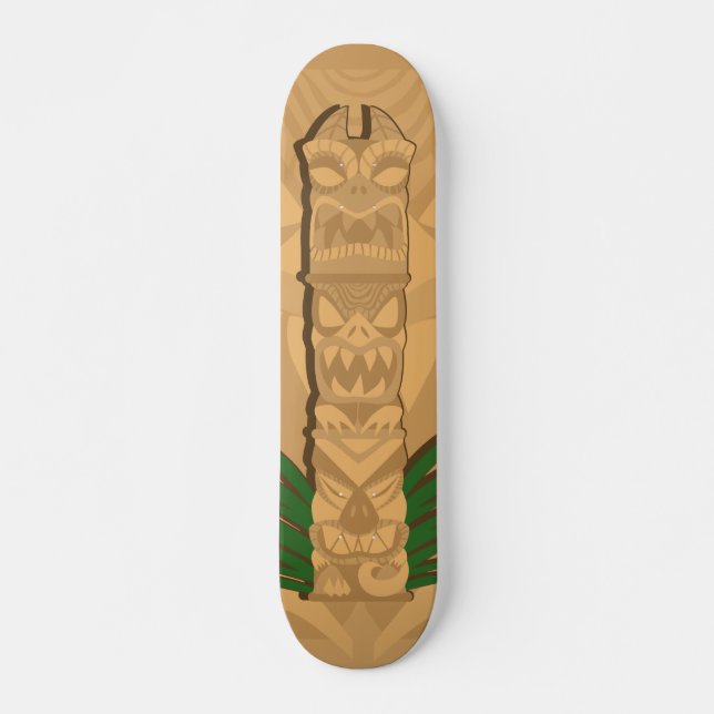 Skateboard Totem de Dinosaur Tiki (Devant)