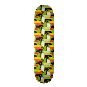 Skateboard Toucans colorés