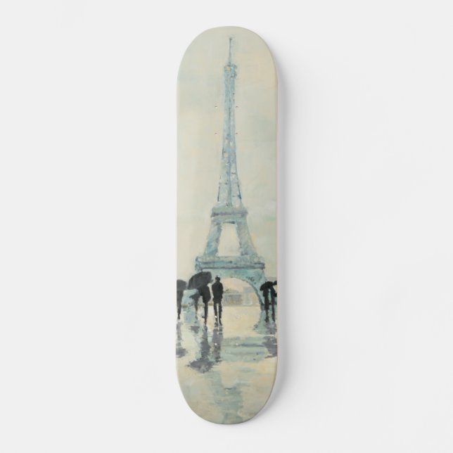 Skateboard Tour Eiffel | Paris sous la pluie (Recto)