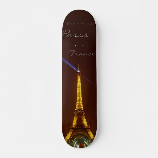 Skateboard Tour Eiffel, plate-forme de planche à roulettes de (Devant)