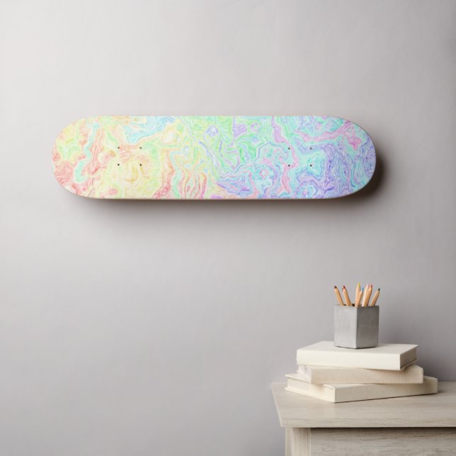 Skateboard Tourbillon Acide (Art mural (Horz))