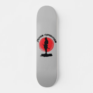 Skateboard Tradition japonaise du guerrier de tir de samouraï
