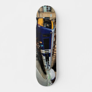 Skateboard Train bleu et jaune