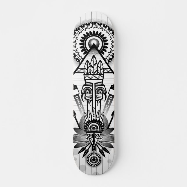 Skateboard Tribal autochtone Abstrait (Devant)