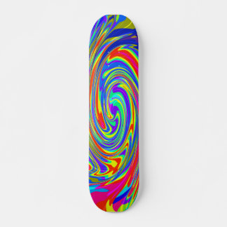 Skateboard Trippy Tye Dye Mini Skate Board