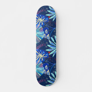 Skateboard tropical Abstrait